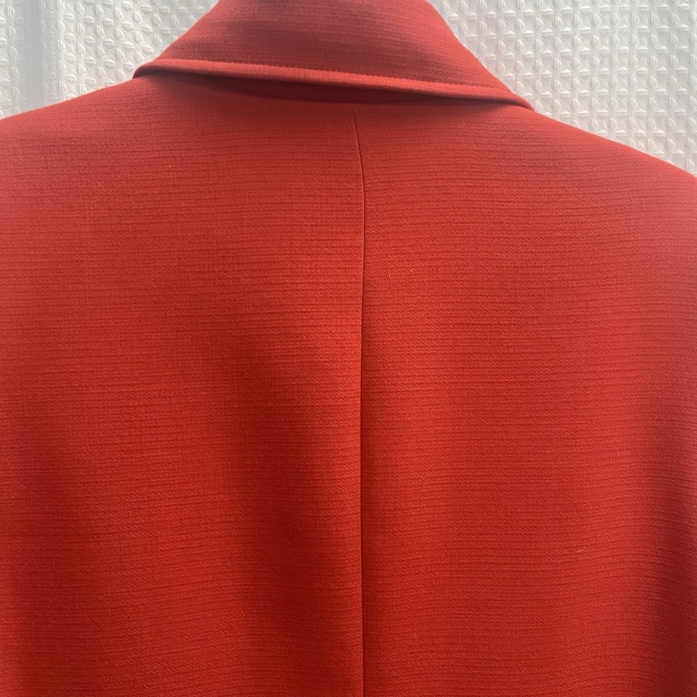 Banana Republic Pumpkin Orange Women's Moto Jacket Size 6 Office Chic Autumn - Picture 5 of 6